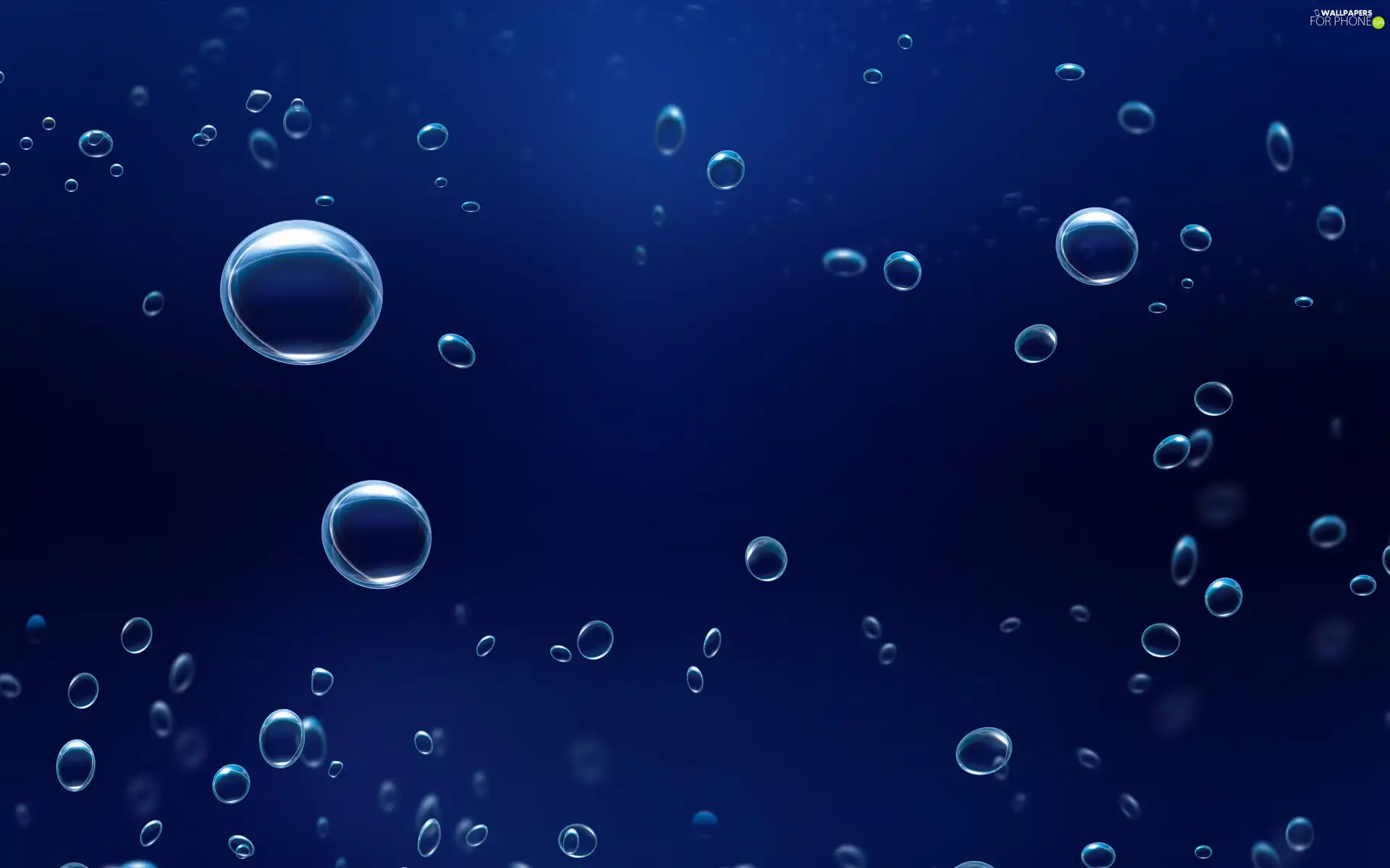 Blue, bubbles