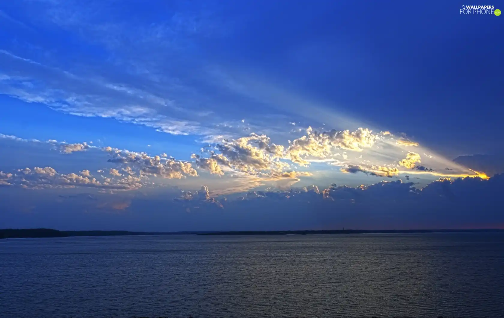 sea, clouds