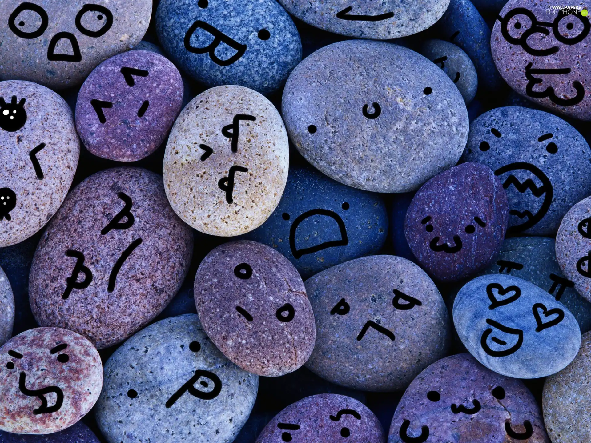 Stones, face