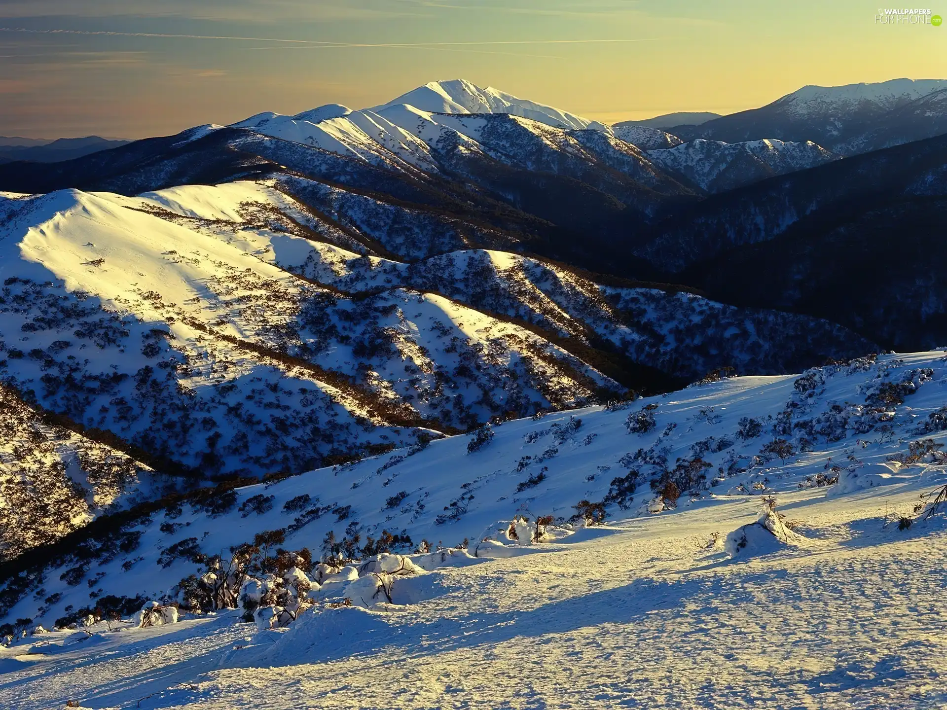 winter, Mountains