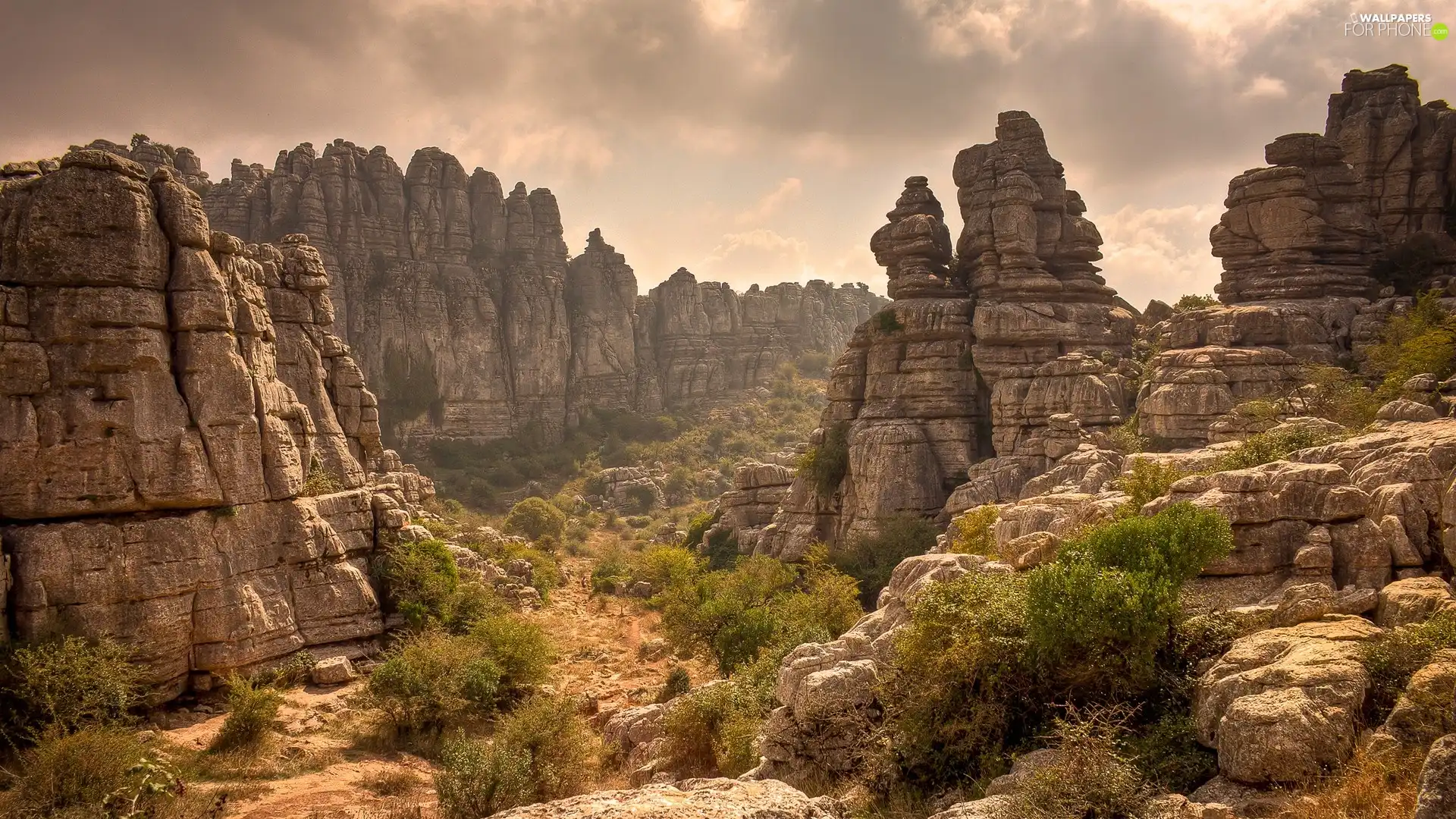 Sky, rocks, Clouds