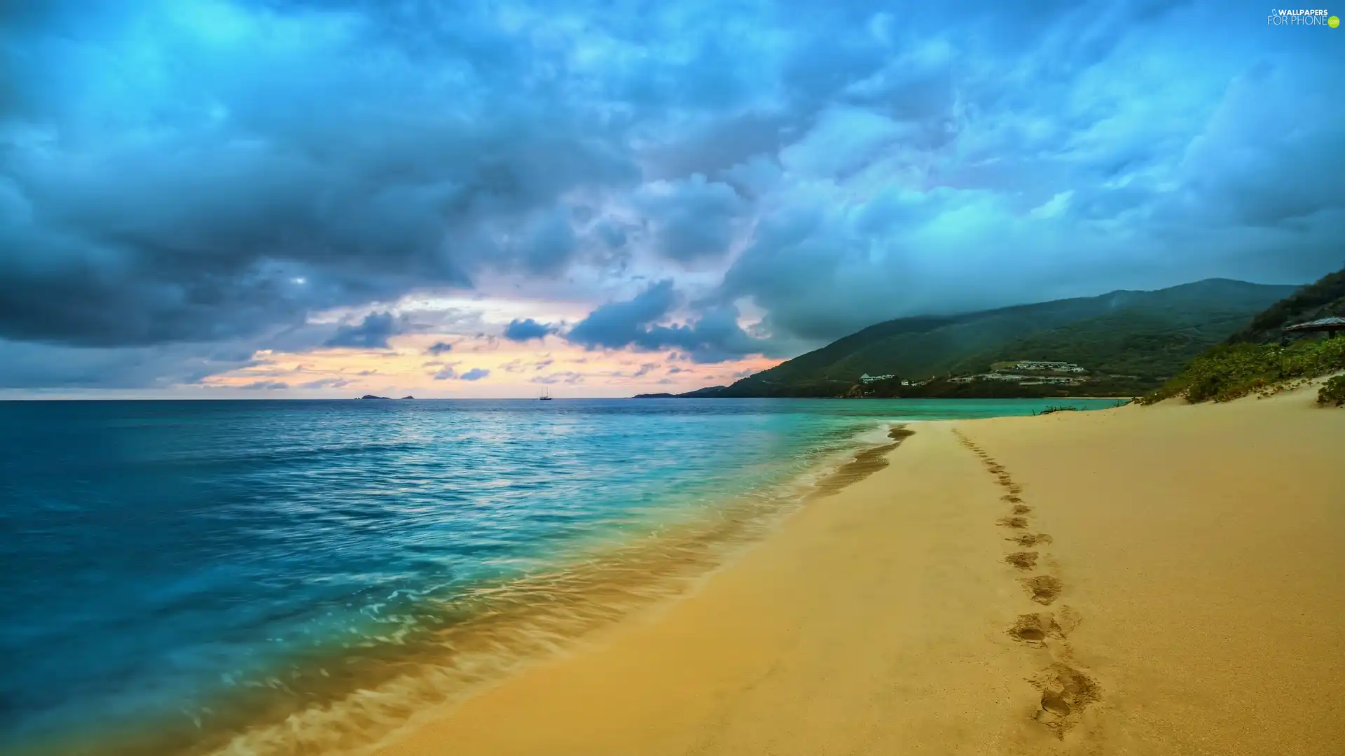 Sky, Beaches, sea